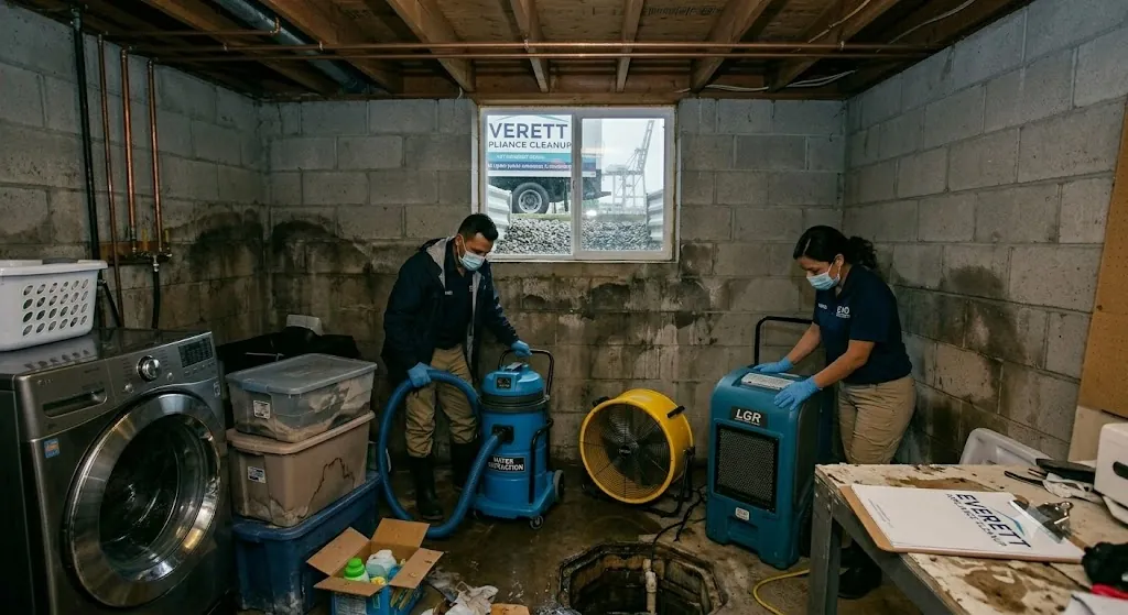 Basement Flood Cleanup Everett