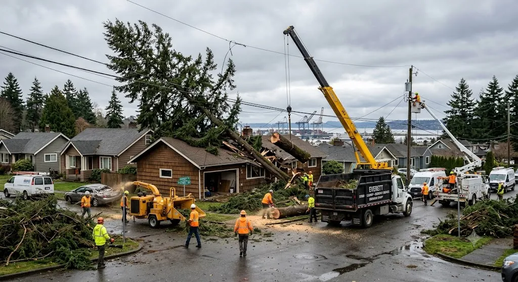 Storm Damage Cleanup Everett